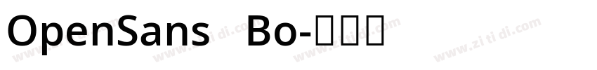 OpenSans   Bo字体转换